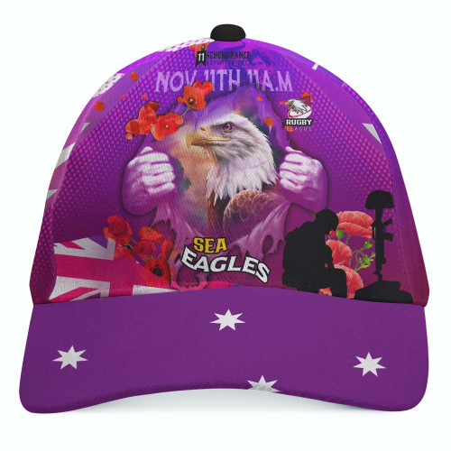 Australia Sea Eagles Cap - Remembrance Day Team Poppies Cap