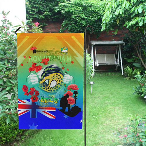 Parramatta Eels Flag - Remembrance Day Team Poppies Flag Parramatta Eels Flag - Remembrance Day Team Poppies Flag