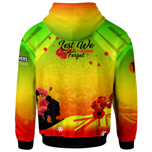 Penrith Panthers Hoodie - Custom Penrith Panthers Remembrance Day Lest We Forget Poppies Hoodie Penrith Panthers Hoodie - Custom Penrith Panthers Remembrance Day Lest We Forget Poppies Hoodie