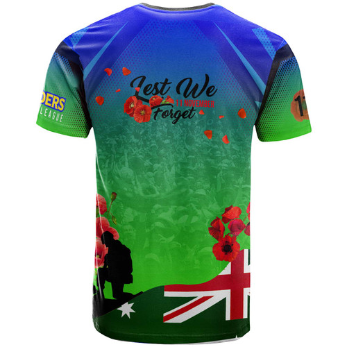 Canberra Raiders T-shirt - Custom Canberra Raiders Remembrance Day Lest We Forget Poppies T-shirt Canberra Raiders T-shirt - Custom Canberra Raiders Remembrance Day Lest We Forget Poppies T-shirt