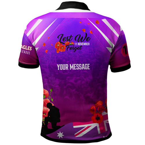 Australia Sea Eagles Polo Shirt - Custom Australia Sea Eagles Remembrance Day Lest We Forget Poppies Polo Shirt Australia Sea Eagles Polo Shirt - Custom Australia Sea Eagles Remembrance Day Lest We Forget Poppies Polo Shirt