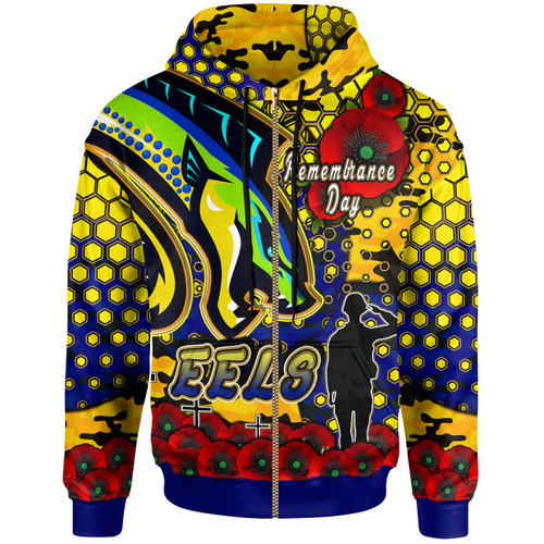 Parramatta Eels Hoodie - Custom Parramatta Eels Remembrance Day And Poppies Hoodie Parramatta Eels Hoodie - Custom Parramatta Eels Remembrance Day And Poppies Hoodie