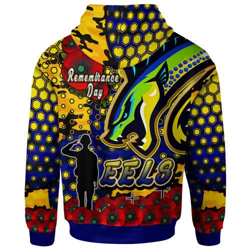 Parramatta Eels Hoodie - Custom Parramatta Eels Remembrance Day And Poppies Hoodie Parramatta Eels Hoodie - Custom Parramatta Eels Remembrance Day And Poppies Hoodie