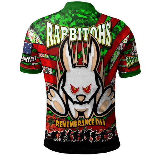 South Sydney Rabbitohs Polo Shirt - South Sydney Rabbitohs Remembrance Day And Poppies Polo Shirt South Sydney Rabbitohs Polo Shirt - South Sydney Rabbitohs Remembrance Day And Poppies Polo Shirt