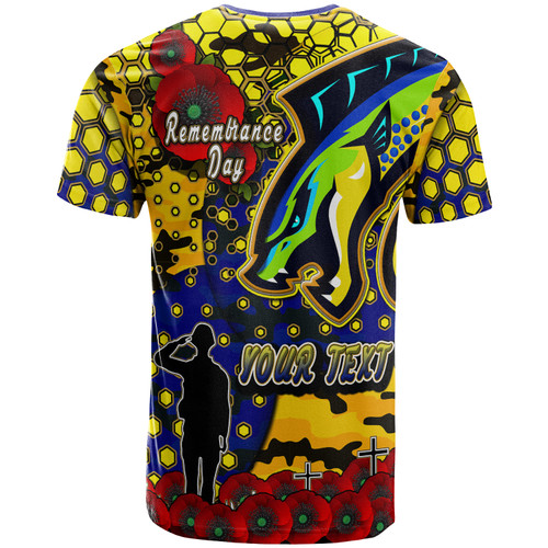 Parramatta Eels T-shirt - Custom Parramatta Eels Remembrance Day And Poppies T-shirt Parramatta Eels T-shirt - Custom Parramatta Eels Remembrance Day And Poppies T-shirt