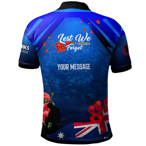 Cronulla-Sutherland Sharks Polo Shirt - Custom Cronulla-Sutherland Sharks Remembrance Day Lest We Forget Poppies Polo Shirt Cronulla-Sutherland Sharks Polo Shirt - Custom Cronulla-Sutherland Sharks Remembrance Day Lest We Forget Poppies Polo Shirt
