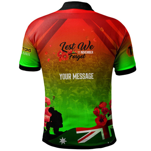 South Sydney Rabbitohs Polo Shirt - South Sydney Rabbitohs Remembrance Day Lest We Forget Poppies Polo Shirt South Sydney Rabbitohs Polo Shirt - South Sydney Rabbitohs Remembrance Day Lest We Forget Poppies Polo Shirt