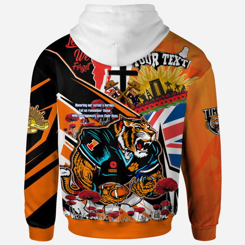 South West Sydney Hoodie - Custom Remembrance South West Sydney Anzac Quote With Poppy And Rosemary Hoodie South West Sydney Hoodie - Custom Remembrance South West Sydney Anzac Quote With Poppy And Rosemary Hoodie