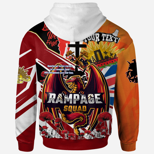 Illawarra and St George Hoodie - Custom Remembrance Illawarra and St George Anzac Quote With Poppy And Rosemary Hoodie Illawarra and St George Hoodie - Custom Remembrance Illawarra and St George Anzac Quote With Poppy And Rosemary Hoodie