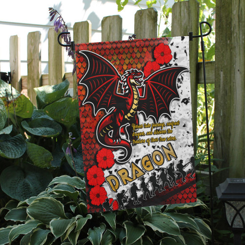 Australia Dragons Flag - Australia Dragons Remembrance Day Quotes And Poppies Flag Australia Dragons Flag - Australia Dragons Remembrance Day Quotes And Poppies Flag