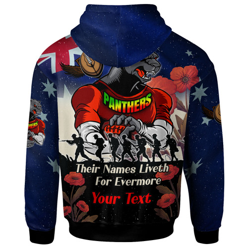Penrith Panthers Hoodie - Custom Remember Them Red Poppy Flowers Hoodie Penrith Panthers Hoodie - Custom Remember Them Red Poppy Flowers Hoodie
