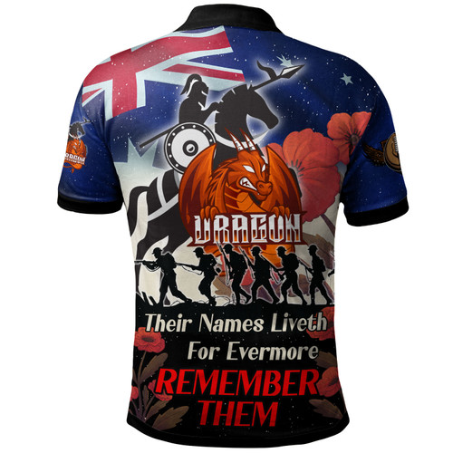 St. George Illawarra Dragons Polo Shirt - Custom Remember Them Red Poppy Flowers Polo Shirt St. George Illawarra Dragons Polo Shirt - Custom Remember Them Red Poppy Flowers Polo Shirt