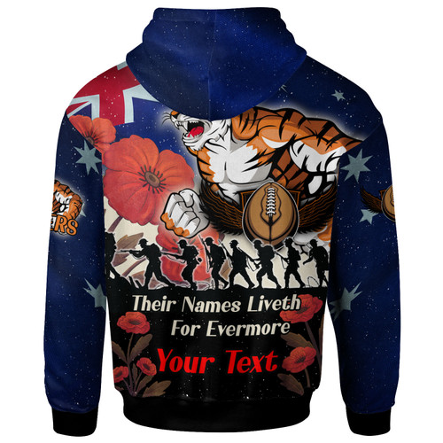 Wests Tigers Hoodie - Custom Remember Them Red Poppy Flowers Hoodie