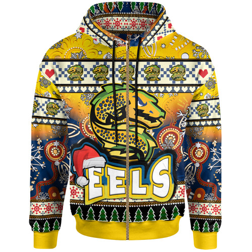 Parramatta Eels Christmas Hoodie - Custom Xmas Parramatta Eels Christmas Balls, Snowflake With Aboriginal Inspired Patterns Hoodie Parramatta Eels Christmas Hoodie - Custom Xmas Parramatta Eels Christmas Balls, Snowflake With Aboriginal Inspired Patterns Hoodie