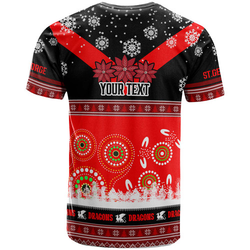 St. George Illawarra Dragons Christmas T-Shirt - Custom Dragon Ugly Christmas And Aboriginal Inspired Patterns T-Shirt St. George Illawarra Dragons Christmas T-Shirt - Custom Dragon Ugly Christmas And Aboriginal Inspired Patterns T-Shirt