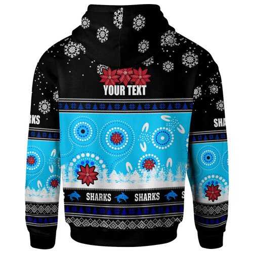 Cronulla-Sutherland Sharks Christmas Hoodie - Custom Cronulla-Sutherland Sharks Ugly Christmas And Aboriginal Inspired Patterns Hoodie Cronulla-Sutherland Sharks Christmas Hoodie - Custom Cronulla-Sutherland Sharks Ugly Christmas And Aboriginal Inspired Patterns Hoodie