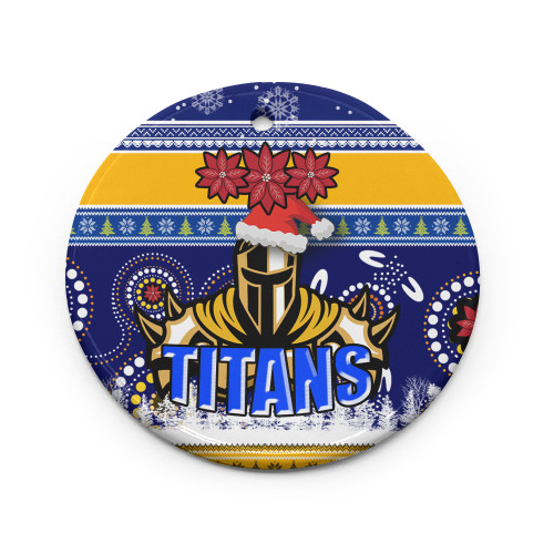 Gold Coast Titans Christmas Ceramic Ornament - Gold Coast Titans Ugly Christmas Gold Coast Titans Christmas Ceramic Ornament - Gold Coast Titans Ugly Christmas