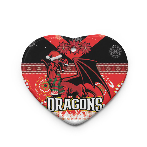 St. George Illawarra Dragons Christmas Ceramic Ornament - Dragon Ugly Christmas St. George Illawarra Dragons Christmas Ceramic Ornament - Dragon Ugly Christmas