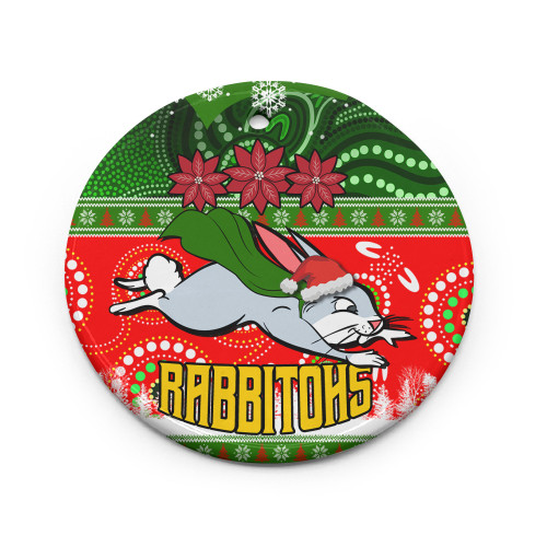 South Sydney Rabbitohs Ceramic Ornament - South Sydney Rabbitohs Ugly Christmas South Sydney Rabbitohs Ceramic Ornament - South Sydney Rabbitohs Ugly Christmas