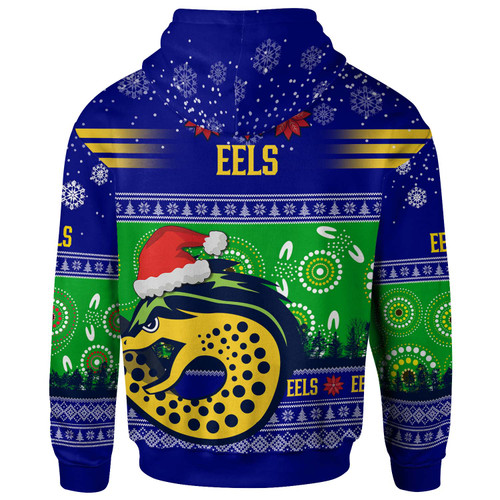 Parramatta Eels Christmas Hoodie - Custom Parramatta Eels Ugly Christmas And Aboriginal Inspired Patterns Hoodie Parramatta Eels Christmas Hoodie - Custom Parramatta Eels Ugly Christmas And Aboriginal Inspired Patterns Hoodie