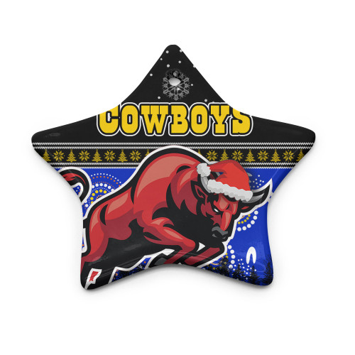North Queensland Cowboys Christmas Ceramic Ornament - North Queensland Cowboys Ugly Christmas North Queensland Cowboys Christmas Ceramic Ornament - North Queensland Cowboys Ugly Christmas