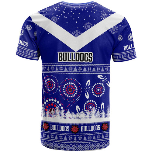Canterbury-Bankstown Bulldogs Christmas T-Shirt - Custom Canterbury-Bankstown Bulldogs Ugly Christmas And Aboriginal Inspired Patterns T-Shirt Canterbury-Bankstown Bulldogs Christmas T-Shirt - Custom Canterbury-Bankstown Bulldogs Ugly Christmas And Aboriginal Inspired Patterns T-Shirt