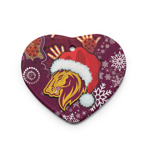 Brisbane Broncos Ornaments - Custom Christmas Santa Hat Horse Ball Ornaments