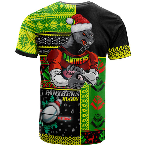 Penrith Panthers T-shirt - Custom Christmas Snowflakes Penrith Panthers Mascot T-shirt Penrith Panthers T-shirt - Custom Christmas Snowflakes Penrith Panthers Mascot T-shirt
