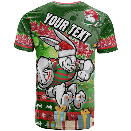 South Sydney Rabbitohs T-shirt - Custom Christmas Tree Rabbit Ball T-shirt