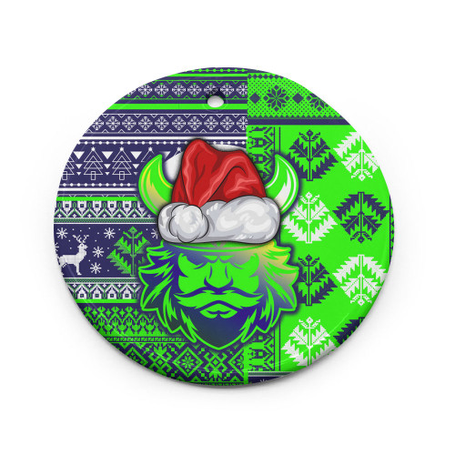 Canberra Raiders Ornaments - Custom Christmas Snowflakes New Zealand Warriors Mascot Ornaments