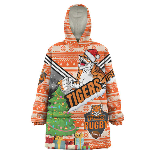 Wests Tigers Snug Hoodie - Custom Christmas Tree Wests Tigers Ball Oodie