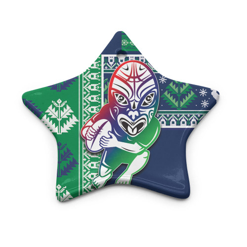New Zealand Warriors Ornaments - Custom Christmas Snowflakes New Zealand Warriors Mascot Ornaments New Zealand Warriors Ornaments - Custom Christmas Snowflakes New Zealand Warriors Mascot Ornaments