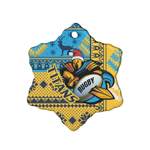 Gold Coast Titans Ornaments - Custom Christmas Snowflakes Gold Coast Titans Mascot Ornaments Gold Coast Titans Ornaments - Custom Christmas Snowflakes Gold Coast Titans Mascot Ornaments