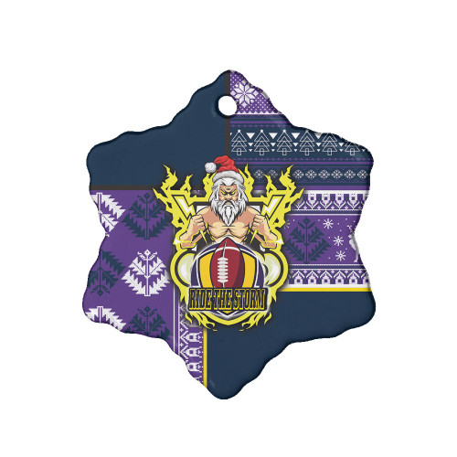 Melbourne Storm Ornaments - Custom Christmas Snowflakes Melbourne Storm Mascot Ornaments Melbourne Storm Ornaments - Custom Christmas Snowflakes Melbourne Storm Mascot Ornaments