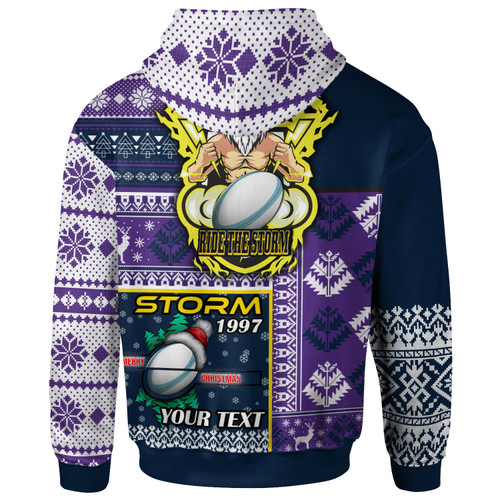 Melbourne Storm Hoodie - Custom Christmas Snowflakes Melbourne Storm Mascot Hoodie Melbourne Storm Hoodie - Custom Christmas Snowflakes Melbourne Storm Mascot Hoodie