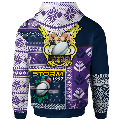 Melbourne Storm Hoodie - Custom Christmas Snowflakes Melbourne Storm Mascot Hoodie Melbourne Storm Hoodie - Custom Christmas Snowflakes Melbourne Storm Mascot Hoodie