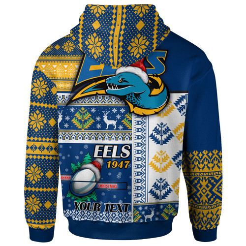 Parramatta Eels Hoodie - Custom Christmas Snowflakes Parramatta Eels Mascot Hoodie Parramatta Eels Hoodie - Custom Christmas Snowflakes Parramatta Eels Mascot Hoodie