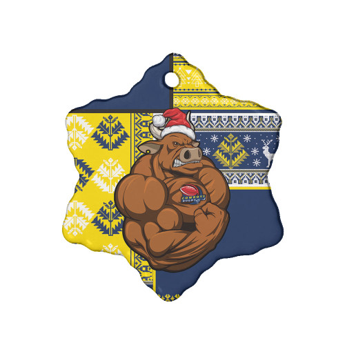 North Queensland Cowboys Ornaments - Custom Christmas Snowflakes North Queensland Cowboys Mascot Ornaments North Queensland Cowboys Ornaments - Custom Christmas Snowflakes North Queensland Cowboys Mascot Ornaments