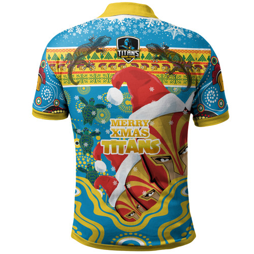 Gold Coast Christmas Polo Shirt - Custom Merry Gold Coast Christmas Indigenous Polo Shirt Gold Coast Christmas Polo Shirt - Custom Merry Gold Coast Christmas Indigenous Polo Shirt