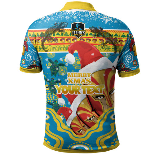 Gold Coast Christmas Polo Shirt - Custom Merry Gold Coast Christmas Indigenous Polo Shirt Gold Coast Christmas Polo Shirt - Custom Merry Gold Coast Christmas Indigenous Polo Shirt