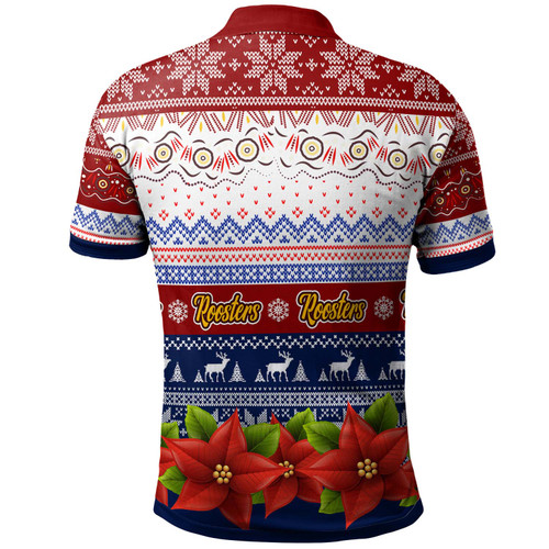 Sydney Roosters Chrstmas Polo Shirt - Custom Sydney Roosters Ugly Christmas Knitted Polo Shirt Sydney Roosters Chrstmas Polo Shirt - Custom Sydney Roosters Ugly Christmas Knitted Polo Shirt