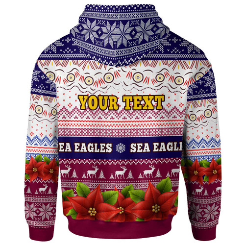 Australia Sea Eagles Chrstmas Hoodie - Custom Australia Sea Eagles Ugly Christmas Knitted Hoodie Australia Sea Eagles Chrstmas Hoodie - Custom Australia Sea Eagles Ugly Christmas Knitted Hoodie