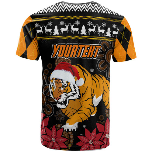 Wests Tigers Christmas T-shirt - Custom Wests Tigers Merry Christmas Aboriginal Inspired T-shirt Wests Tigers Christmas T-shirt - Custom Wests Tigers Merry Christmas Aboriginal Inspired T-shirt