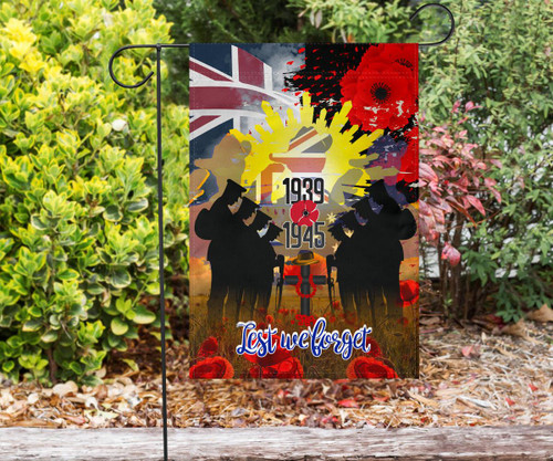 Australia Anzac Day Flag - World War II 1939 -1945 Anzac Day Commemoration Poppy Flag Australia Anzac Day Flag - World War II 1939 -1945 Anzac Day Commemoration Poppy Flag