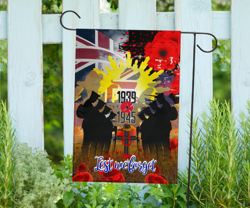 Australia Anzac Day Flag - World War II 1939 -1945 Anzac Day Commemoration Poppy Flag Australia Anzac Day Flag - World War II 1939 -1945 Anzac Day Commemoration Poppy Flag