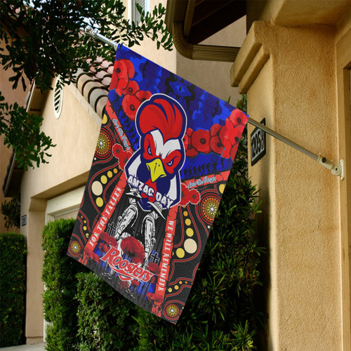 Sydney Anzac Day Watercolour Flag - Custom Remembrance Sydney With Poppy Flower Flag Sydney Anzac Day Watercolour Flag - Custom Remembrance Sydney With Poppy Flower Flag