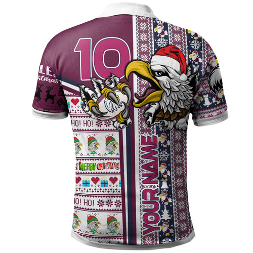 Sydney's Northern Beaches Christmas Polo Shirt - Custom Scratch Sydney's Northern Beaches Snowflakes Ho Ho Ho Personalized Name And Number Polo Shirt Sydney's Northern Beaches Christmas Polo Shirt - Custom Scratch Sydney's Northern Beaches Snowflakes Ho Ho Ho Personalized Name And Number Polo Shirt