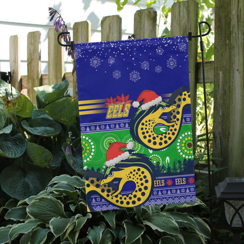 Parramatta Eels Flag - Xmas Parramatta Eels Aboriginal Inspired and Ugly Style Flag