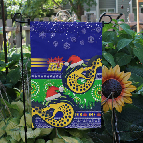 Parramatta Eels Flag - Xmas Parramatta Eels Aboriginal Inspired and Ugly Style Flag