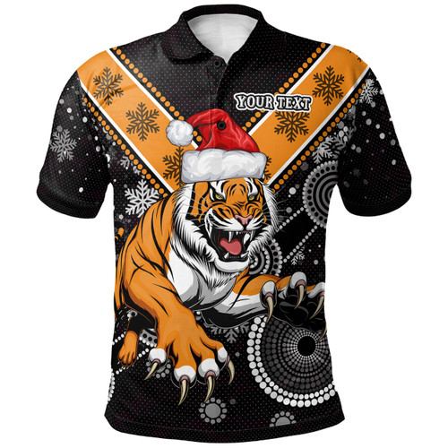 Wests Tigers Christmas Polo Shirt - Custom Super Wests Tigers Polo Shirt